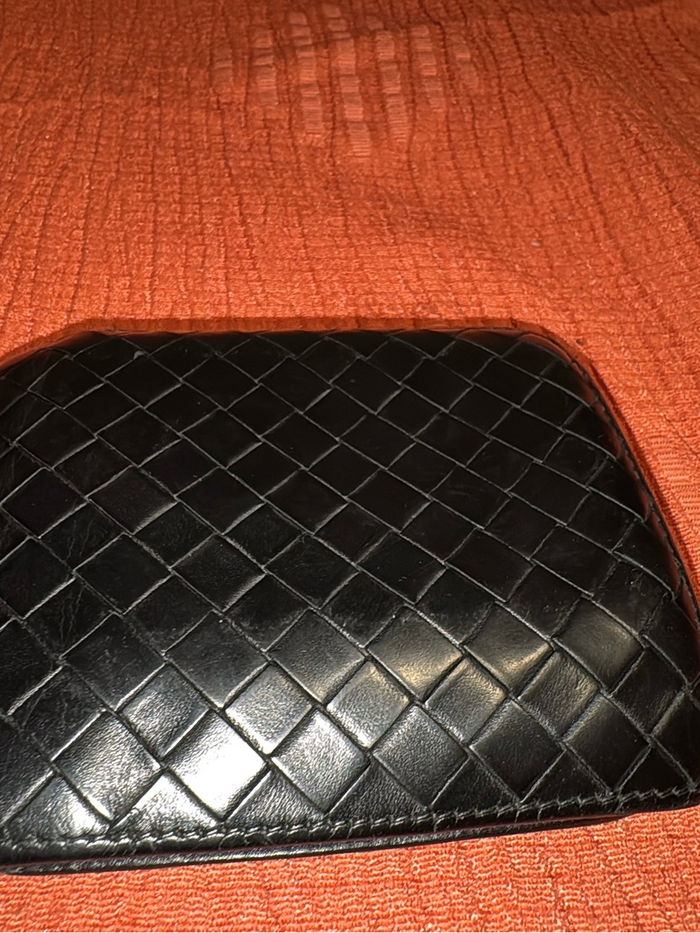 Bottega Veneta Black Intrecciato Leather Wallet